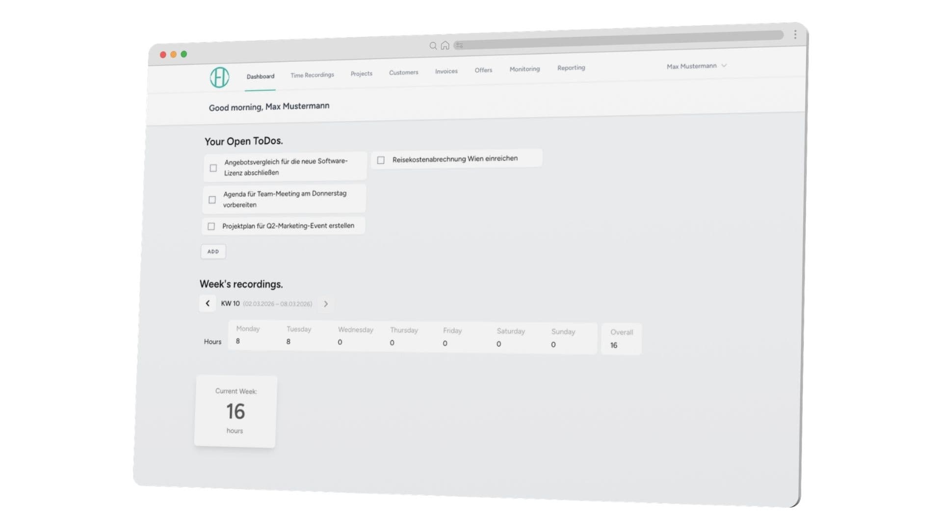 ERP Dashboard Detail